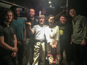 With our friends,  Funky Knuckles